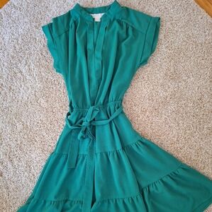 Monteau Los Angeles women small green dress